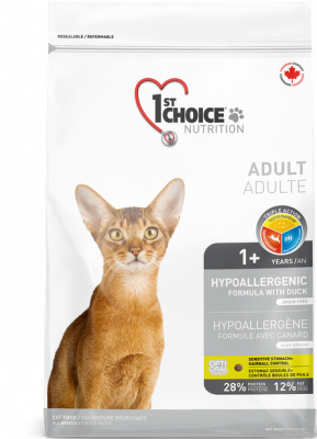 1st Choice Hypoallergenic беззерновой гипоаллергенный  сухой корм для кошек , утка