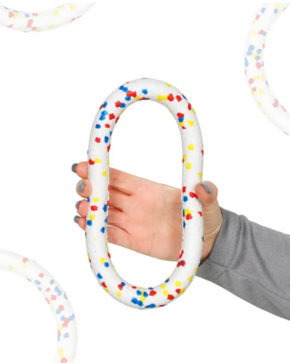 Rich Breed Кольцо для собак E-TRU M, 18см, белый