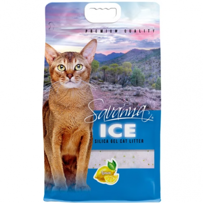 Savanna ice Наполнитель силикагелевый для кошек, с ароматом лимона