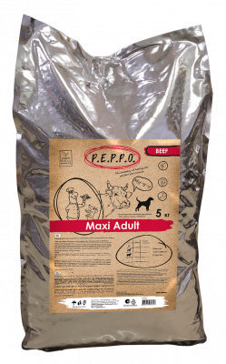 Peppo сухой корм для взрослых собак всех пород, с говядиной