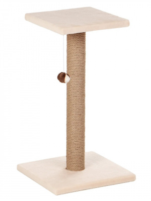 Rich Breed Когтеточка столбик с площадкой, джут, 30*30*56см
