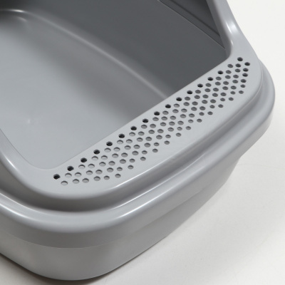 Джи Пи Ай Айша туалет с бортом серый фикс, размер М (53*39*21см)