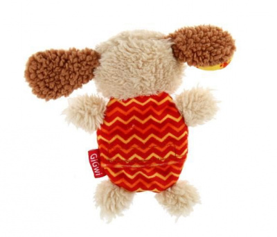 GiGwi Игрушка для собак собачка с пищалкой 13см