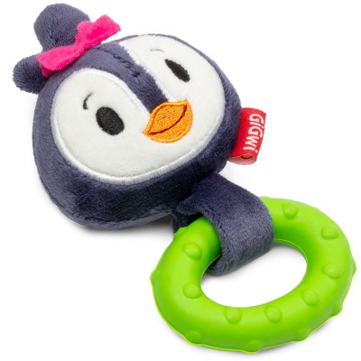 GiGwi 75517 Suppa Puppa Игрушка для щенков пингвин с пищалкой 15см
