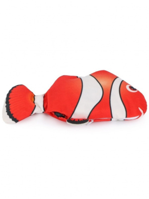 Rich Breed Интерактивная игрушка рыбка клоун для кошек с аккумулятором 28х11см
