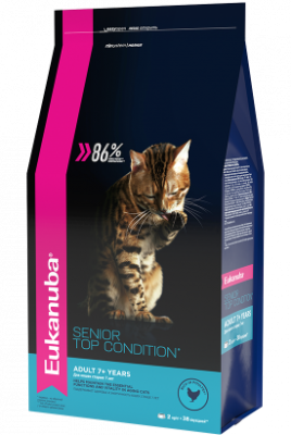 Eukanuba Сухой корм для взрослых кошек старше 7 лет