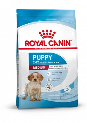 Royal Canin Medium Puppy Сухой корм для щенков средних пород в возрасте от 2 до 12 месяцев