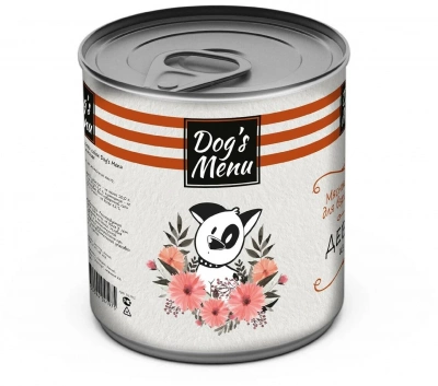 Dog`s Menu Консервы для взрослых собак, деволяй из птицы