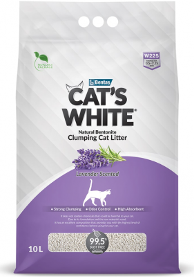 Cat's White Lavender наполнитель комкующийся с нежным ароматом лаванды