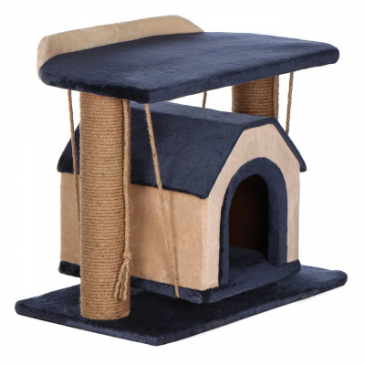 Rich Breed Комплекс когтеточка Дом навесу (широкая лежанка) 60х40х50см