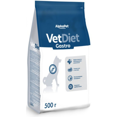 AlphaPet Vet Diet Gastro при острых расстройствах пищеварения, для собак