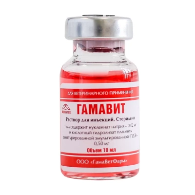 Уценка: Гамавит раствор для инъекций 10 мл, 1 доза (Срок до 31.05.2026)