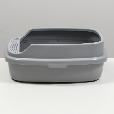 Джи Пи Ай Айша туалет с бортом серый фикс, размер М (53*39*21см)