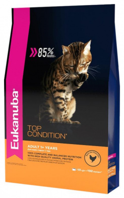 Eukanuba Top condition Сухой корм для взрослых кошек с курицей