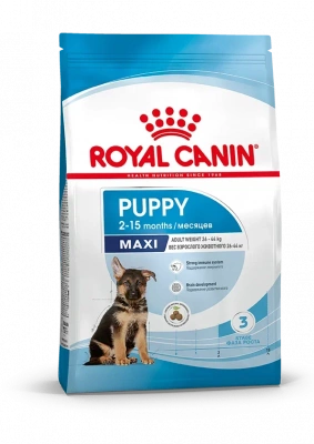 Royal Canin Maxi Puppy Сухой корм для щенков крупных пород в возрасте от 2 до 15 месяцев