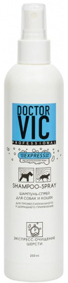 Doctor VIC Шампунь-спрей для собак и кошек (экспресс очищение шерсти) 