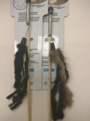 GoSi Махалка норковая пальма на веревке, на картоне с еврослотом