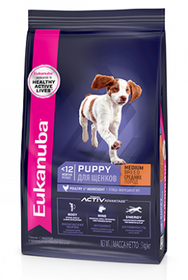 Eukanuba для щенков средних пород